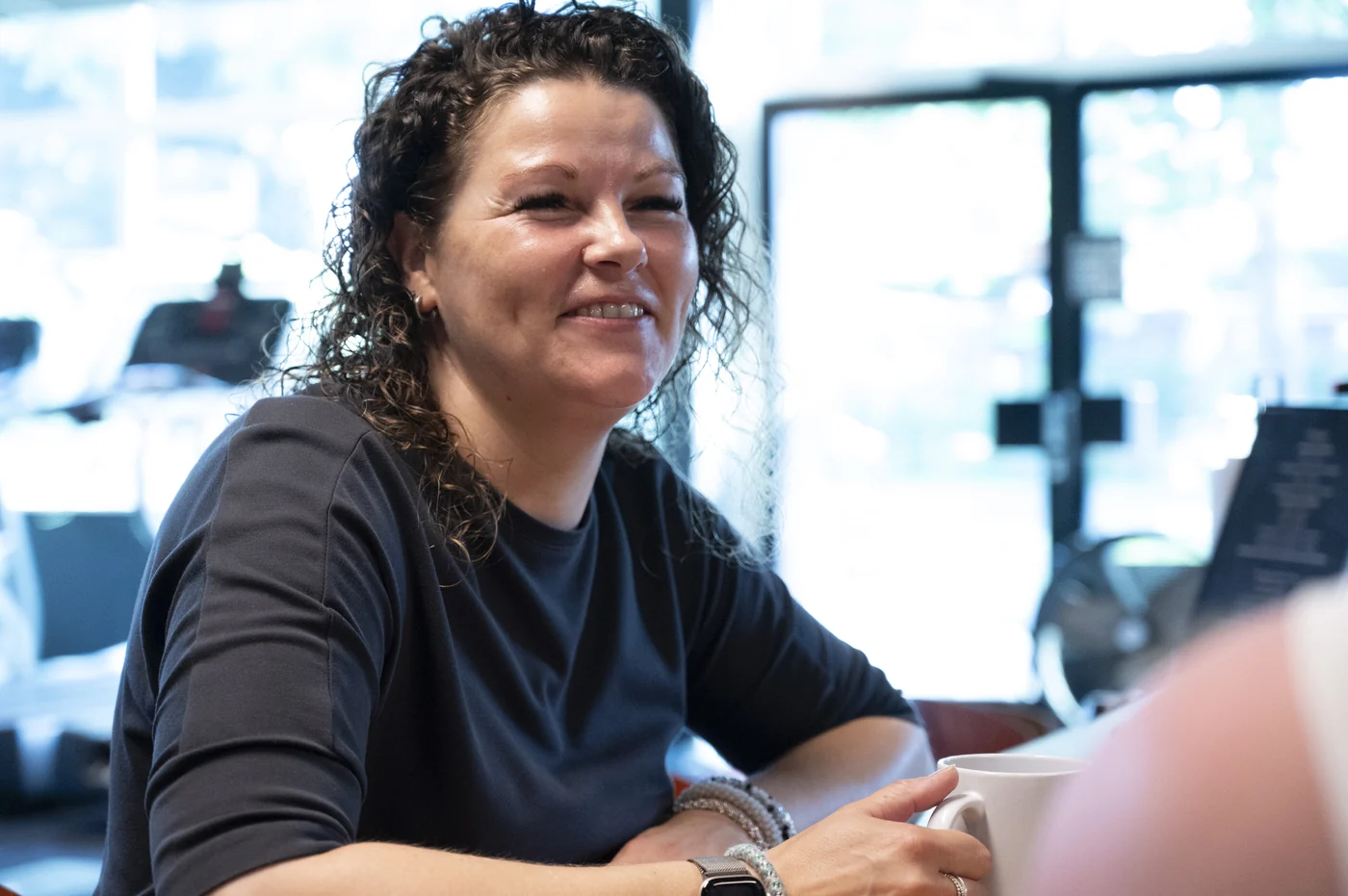 Carla Elijzen bij Fitfabriek De Baard