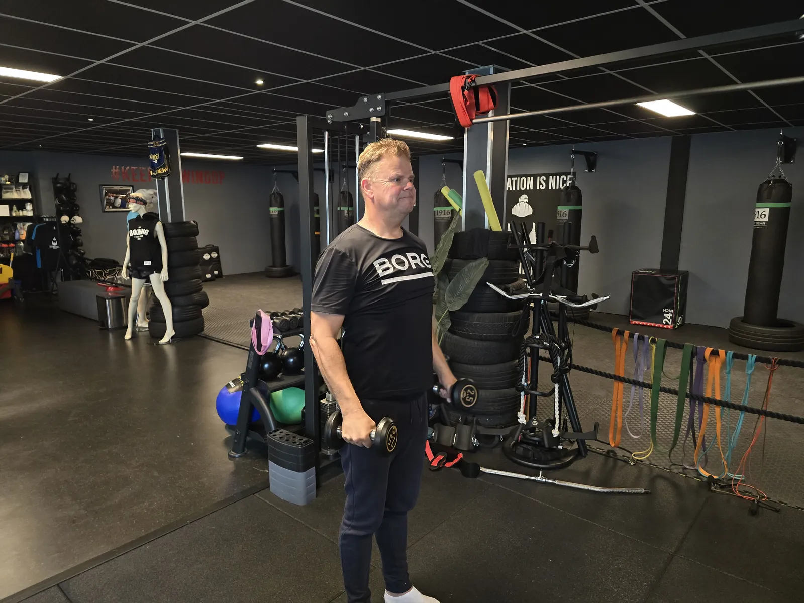 Albert Schaafsma bij Fitfabriek De Baard