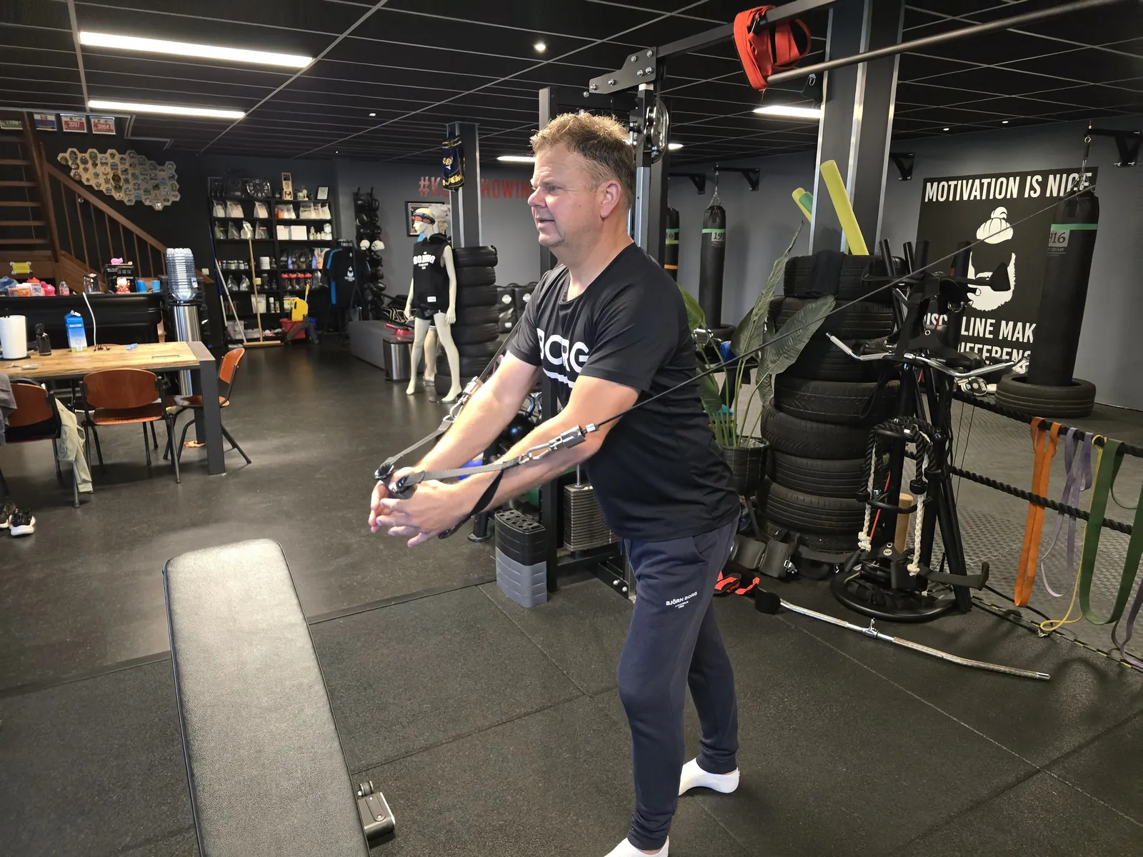 Albert Schaafsma bij Fitfabriek De Baard