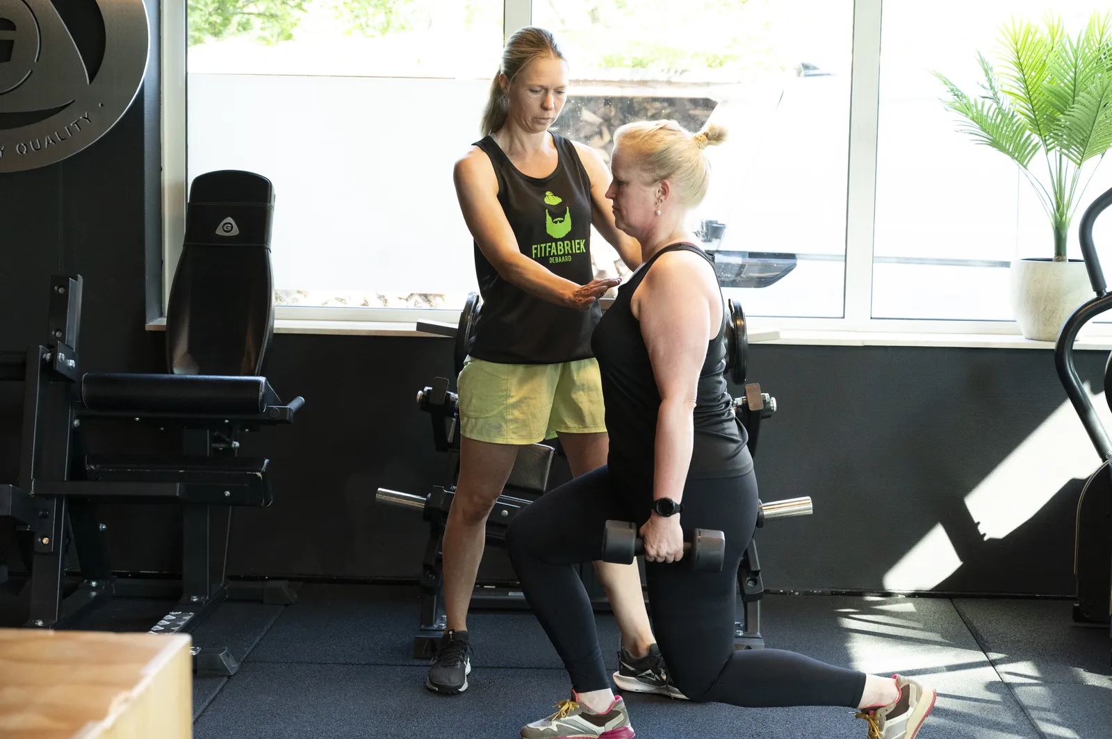 Leonie Scholten bij Fitfabriek De Baard