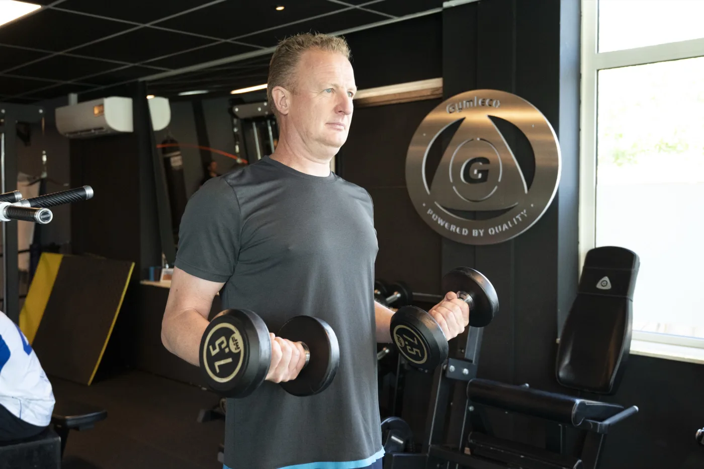 Terry Groters in de trainingsruimte van Fitfabriek De Baard